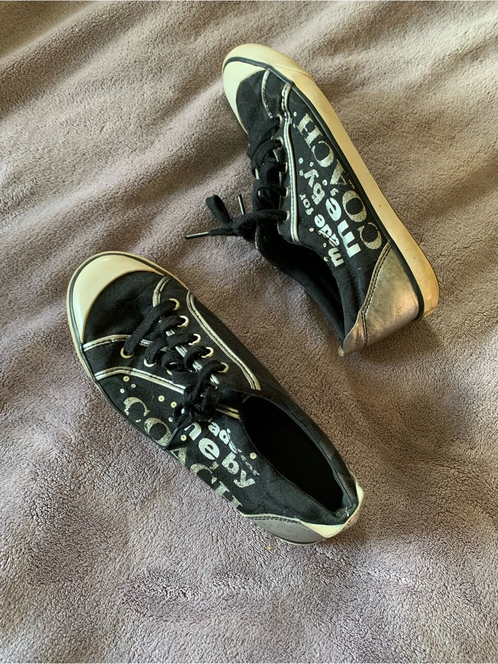 Coach “Made For Me by…” Canvas & Glitter Sneakers